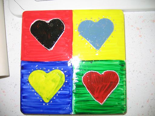 bricolage fête des mères maternelle dessous de plat