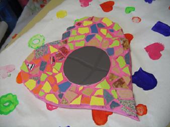 bricolage fête des mères miroir maternelle